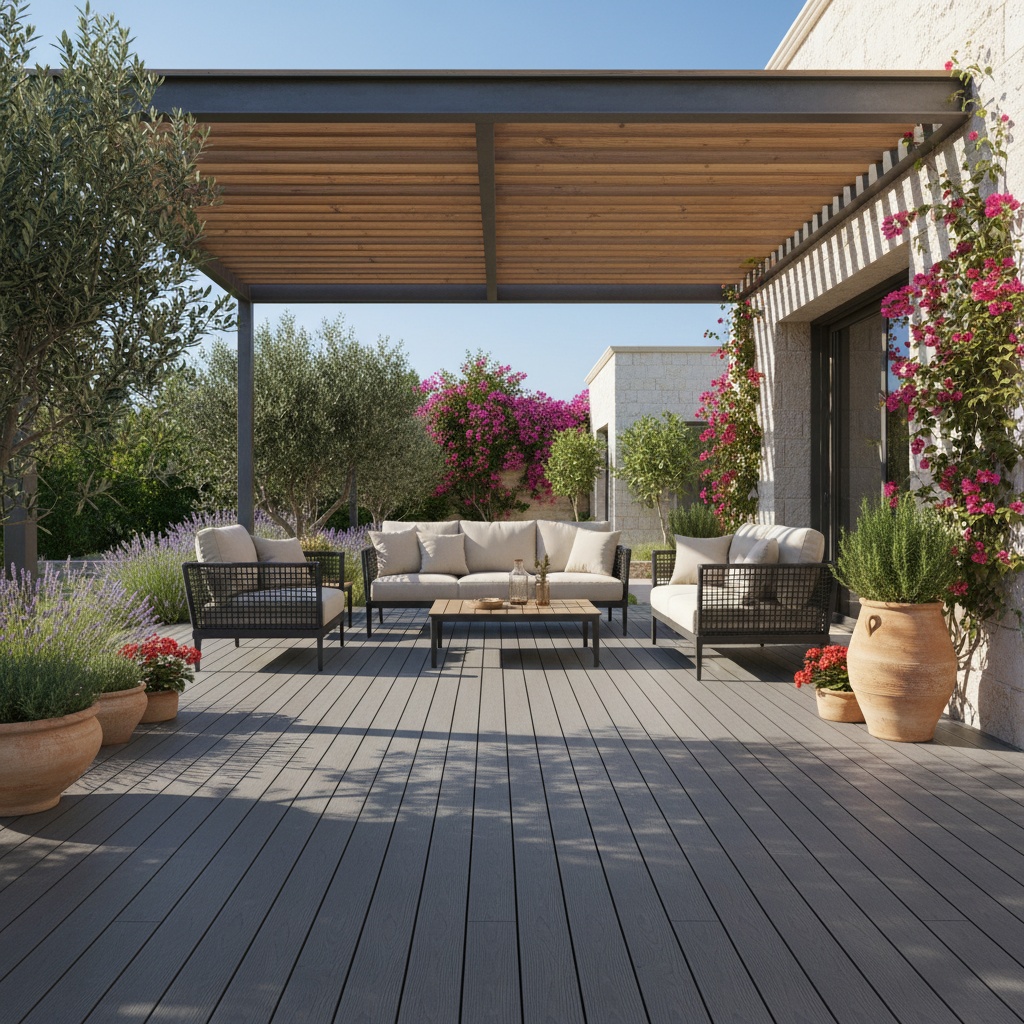 Composite Decking Charcoal - Custom-sized