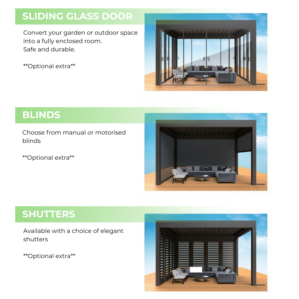 Luxury Pergola 3M x 3M Free-standing
